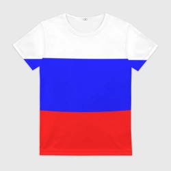 Женская футболка 3D Россия