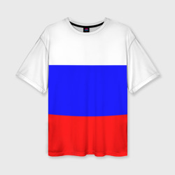 Женская футболка oversize 3D Россия