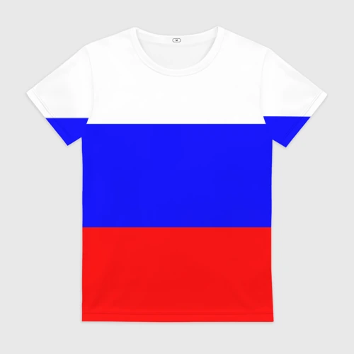 Женская футболка 3D Россия