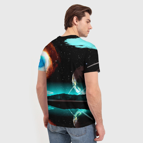 Мужская футболка 3D Планета, цвет 3D печать - фото 4
