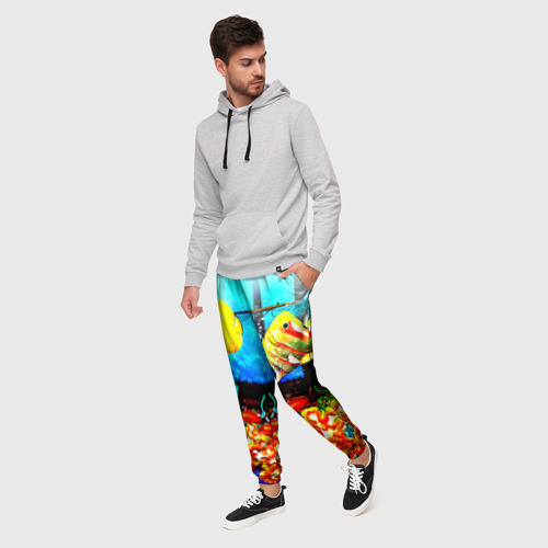 Мужские брюки 3D Подводный мир, цвет 3D печать - фото 3
