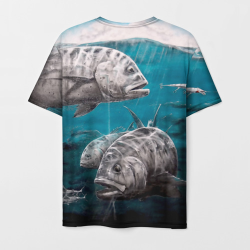 Мужская футболка 3D Лучший рыбак, цвет 3D печать - фото 2