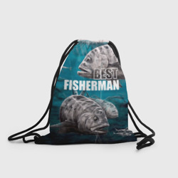 Рюкзак-мешок 3D Лучший рыбак - океан
