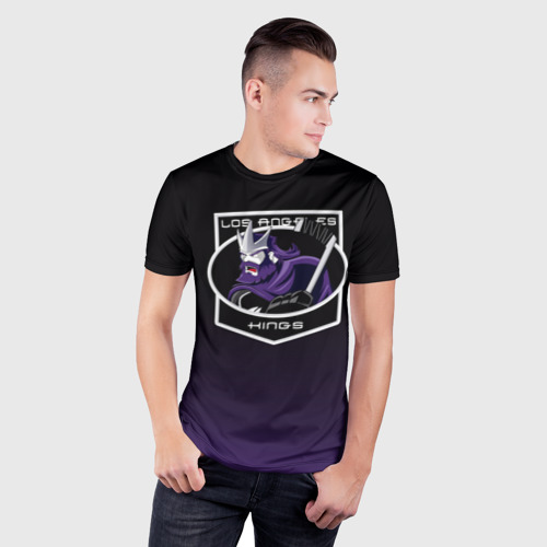 Мужская футболка 3D Slim Los Angeles Kings, цвет 3D печать - фото 3