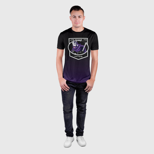 Мужская футболка 3D Slim Los Angeles Kings, цвет 3D печать - фото 4