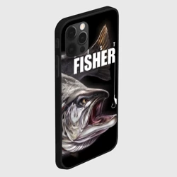 Чехол для iPhone 12 Pro Max Лучший рыбак - семга - фото 2