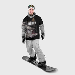 Накидка на куртку 3D Лучший рыбак - семга - фото 2