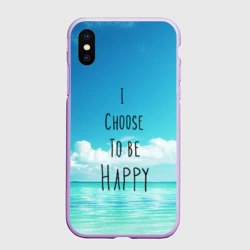 Чехол для iPhone XS Max матовый Happy