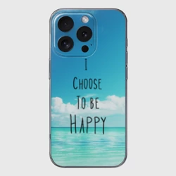 Чехол для iPhone 16 Pro Max силиконовый с защитой камеры Happy