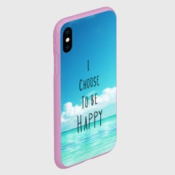 Чехол для iPhone XS Max матовый Happy - фото 2