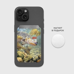 Картхолдер Magsafe магнитный Лучший рыбак - осетр - фото 2