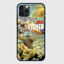 Чехол для iPhone 12 Pro Лучший рыбак - осетр