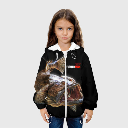 Детская куртка 3D Лучший рыбак, цвет белый - фото 4