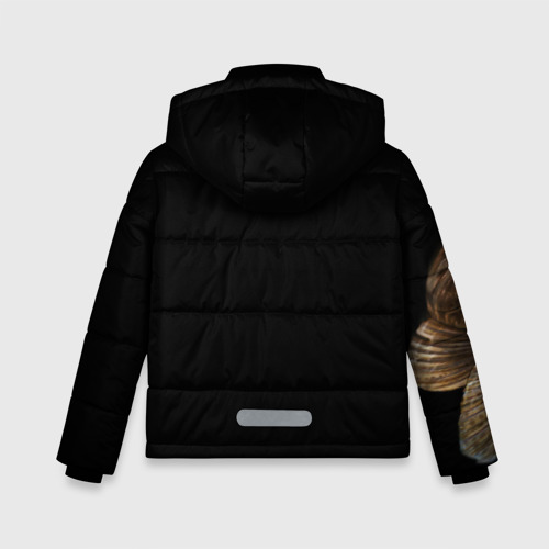 Зимняя куртка для мальчиков 3D Лучший рыбак, цвет светло-серый - фото 2