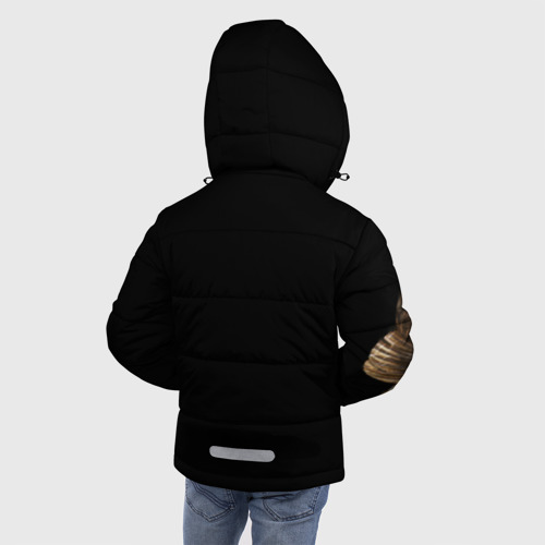 Зимняя куртка для мальчиков 3D Лучший рыбак, цвет светло-серый - фото 4