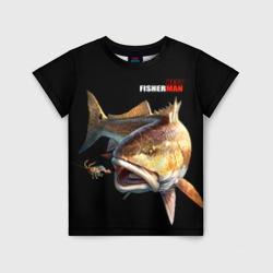 Детская футболка 3D Лучший рыбак