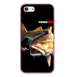 Чехол для iPhone 5/5S матовый Лучший рыбак - охота за креветкой