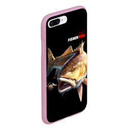 Чехол для iPhone 7Plus/8 Plus матовый Лучший рыбак - охота за креветкой - фото 2