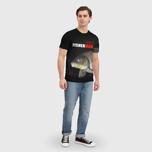 Мужская футболка 3D Лучший рыбак - фото 5