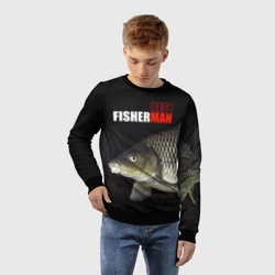 Детский свитшот 3D Лучший рыбак - лещ - фото 2