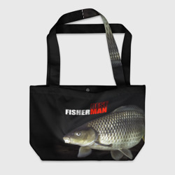 Пляжная сумка 3D Лучший рыбак - лещ