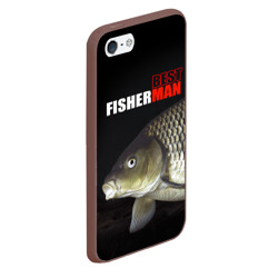 Чехол для iPhone 5/5S матовый Лучший рыбак - лещ - фото 2