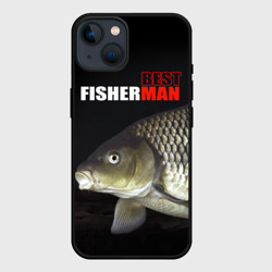 Чехол для iPhone 14 Лучший рыбак - лещ