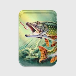 Картхолдер Magsafe магнитный Лучший рыбак - щука