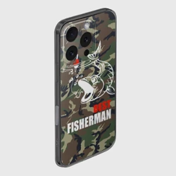 Чехол для iPhone 16 Pro силиконовый с защитой камеры Лучший рыбак - поклевка - фото 2