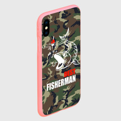 Чехол для iPhone XS Max матовый Лучший рыбак - поклевка - фото 2
