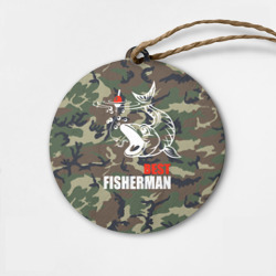 Деревянная игрушка круг Лучший рыбак - поклевка