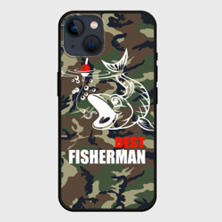 Чехол для iPhone 14 Лучший рыбак - поклевка