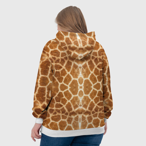 Женская толстовка 3D Шкура Жирафа, цвет 3D печать - фото 7