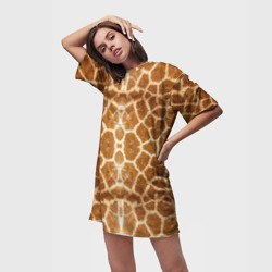 Платье-футболка 3D Шкура Жирафа - фото 2