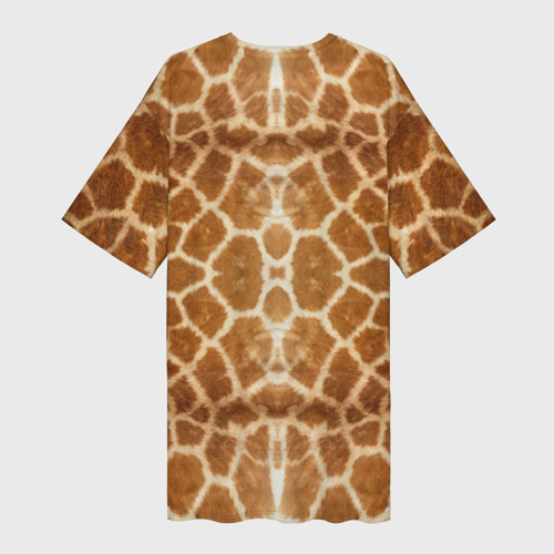 Платье-футболка 3D Шкура Жирафа, цвет 3D печать - фото 2