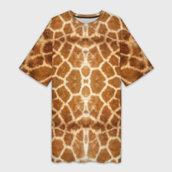 Платье-футболка 3D Шкура Жирафа