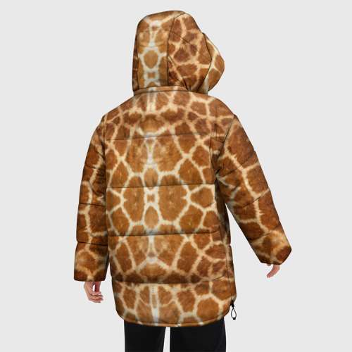 Женская зимняя куртка Oversize Шкура Жирафа, цвет черный - фото 4