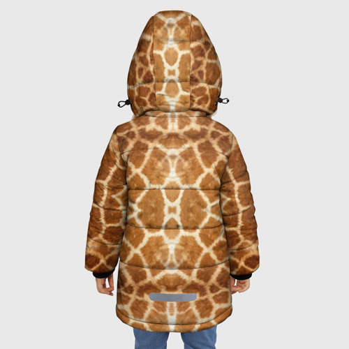 Зимняя куртка для девочек 3D Шкура Жирафа, цвет светло-серый - фото 4