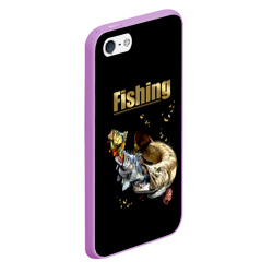 Чехол для iPhone 5/5S матовый Рыбалка - пищевая цепочка - фото 2