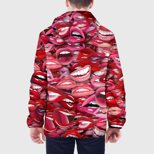 Мужская куртка 3D Женские рты, цвет 3D печать - фото 5