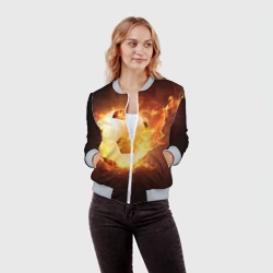 Женский бомбер 3D Мяч - фото 2