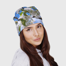 Шапка 3D Вишнёвый цвет - фото 2