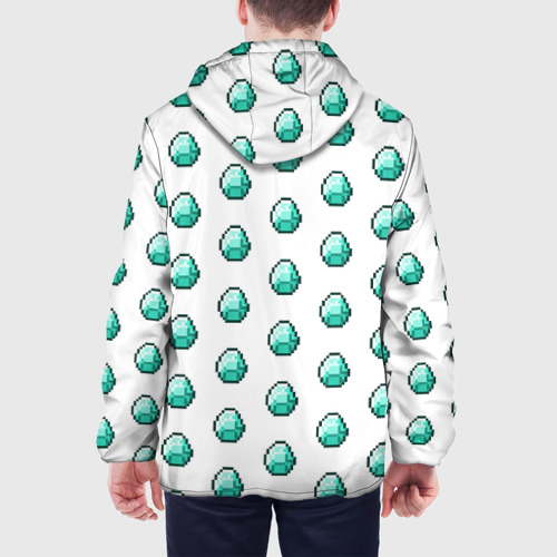 Мужская куртка 3D Minecraft diamond, цвет 3D печать - фото 5