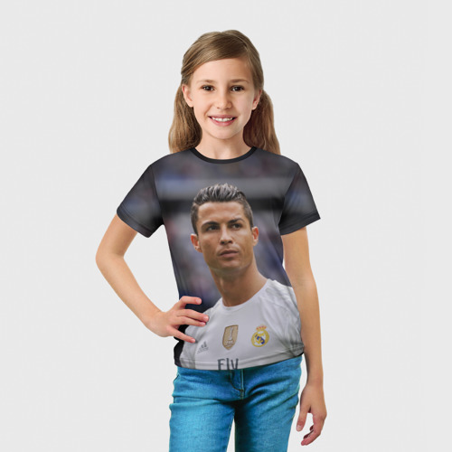 Детская футболка 3D Cristiano Ronaldo, цвет 3D печать - фото 5