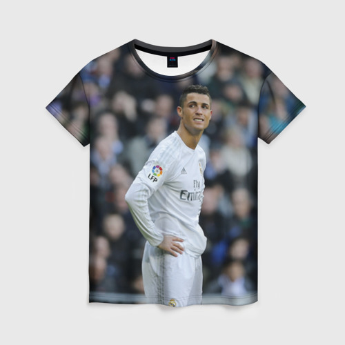 Женская футболка 3D Cristiano Ronaldo