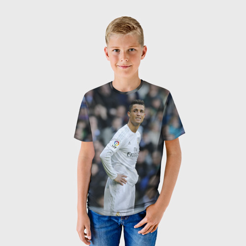 Детская футболка 3D Cristiano Ronaldo, цвет 3D печать - фото 3