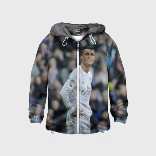 Детская ветровка 3D Cristiano Ronaldo, цвет белый