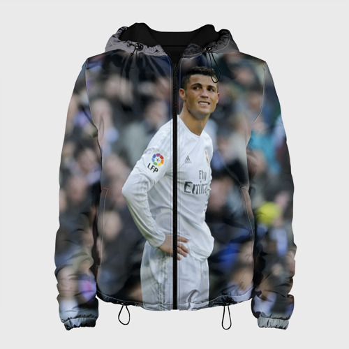 Женская куртка 3D Cristiano Ronaldo, цвет черный