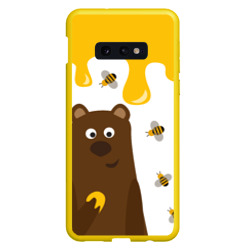Чехол для Samsung S10E Медведь в мёде