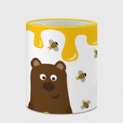 Кружка с полной запечаткой Медведь в мёде - фото 2